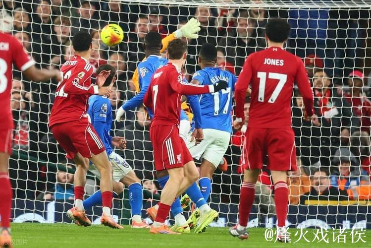 维尔茨乌龙助攻范戴克失误送礼 利物浦1-1战平桑德兰